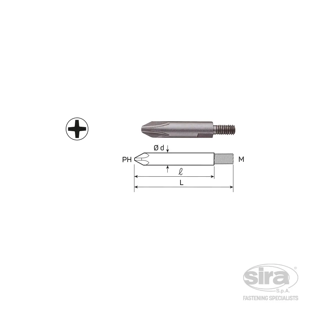 SIRA-SpA-inserto-TB-filettato-impronta-phillips Inserto filettato TB - immagine 1