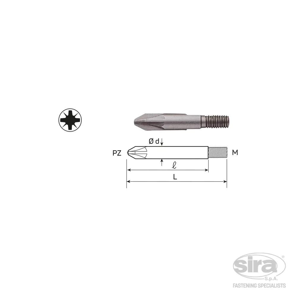 SIRA-SpA-inserto-TB-filettato-impronta-pozidriv Inserto filettato TB - immagine 1