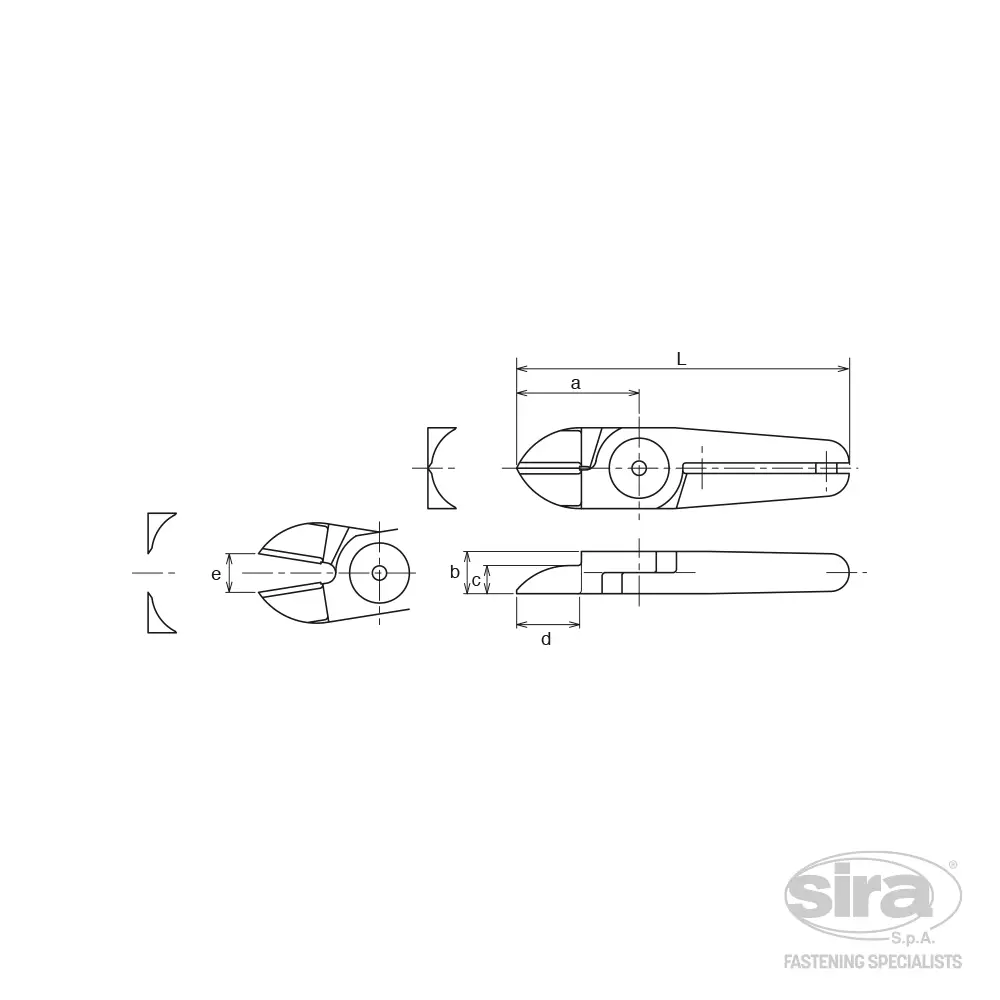 SIRA-SpA-tronchese-manuale-lama-tipo-AJ Lame per tronchesi Vessel - immagine 1