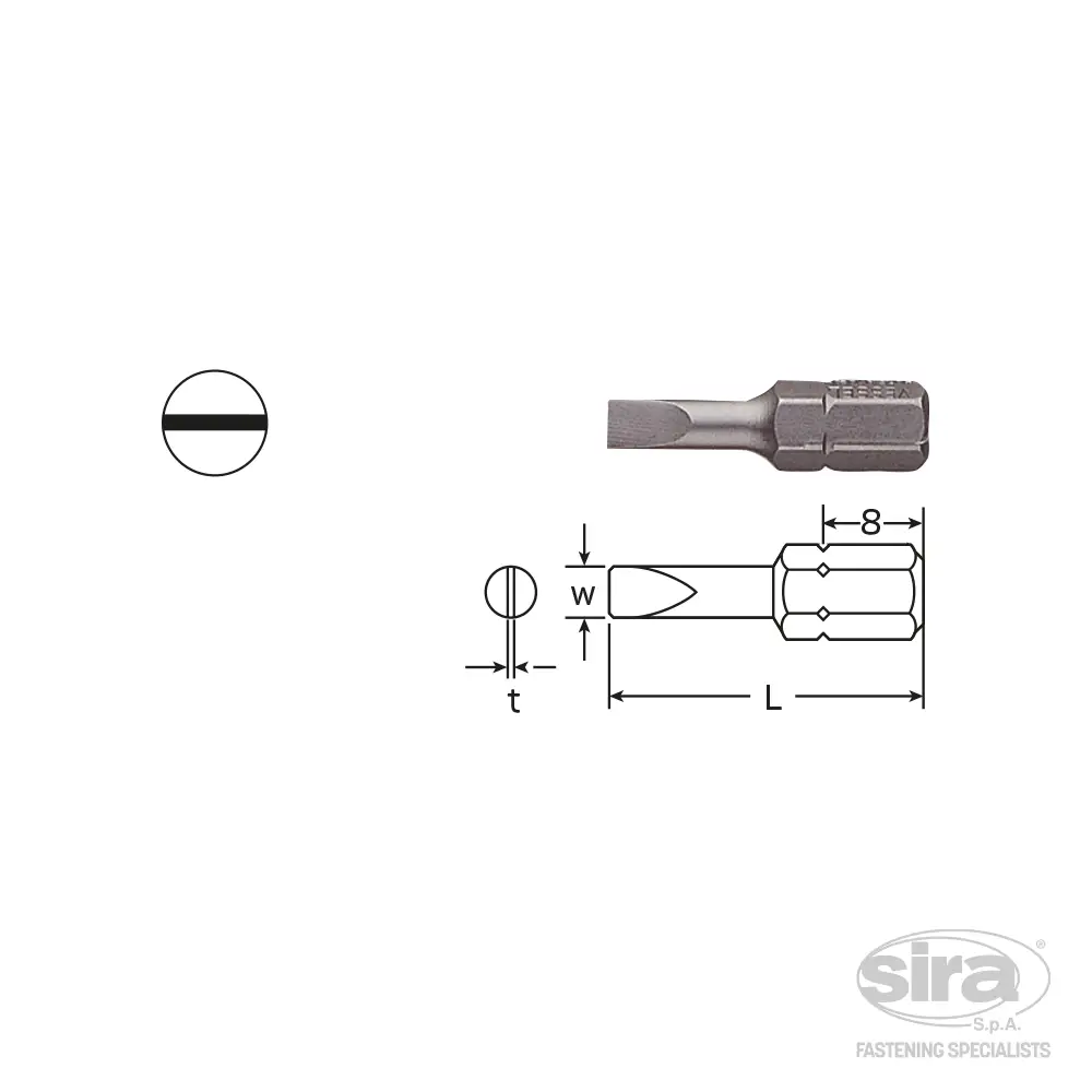 SIRA-SpA-vessel-bits-attacco-1-4Hex-C63-C25-impronta-taglio Attacco 1/4" HEX-C6,3 - immagine 1