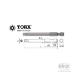 Bit attacco 1/4" HEX-E6,3 B35