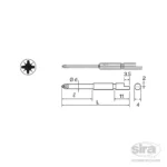 Bit attacco mezzaluna D71