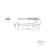 Bit attacco mezzaluna D71