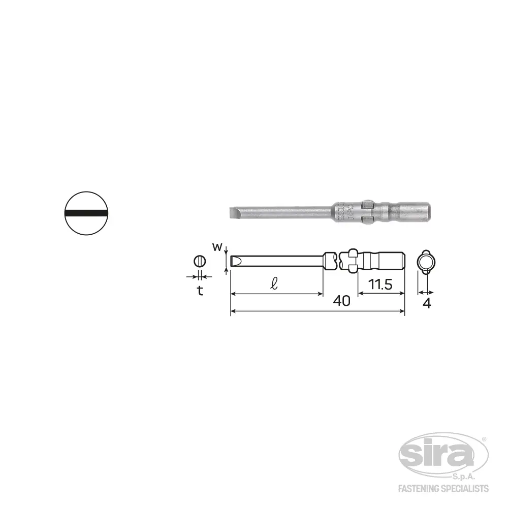 SIRA-SpA-vessel-bits-attacco-baionetta-4mm-D73-impronta-taglio Bit attacco baionetta D73 - immagine 1